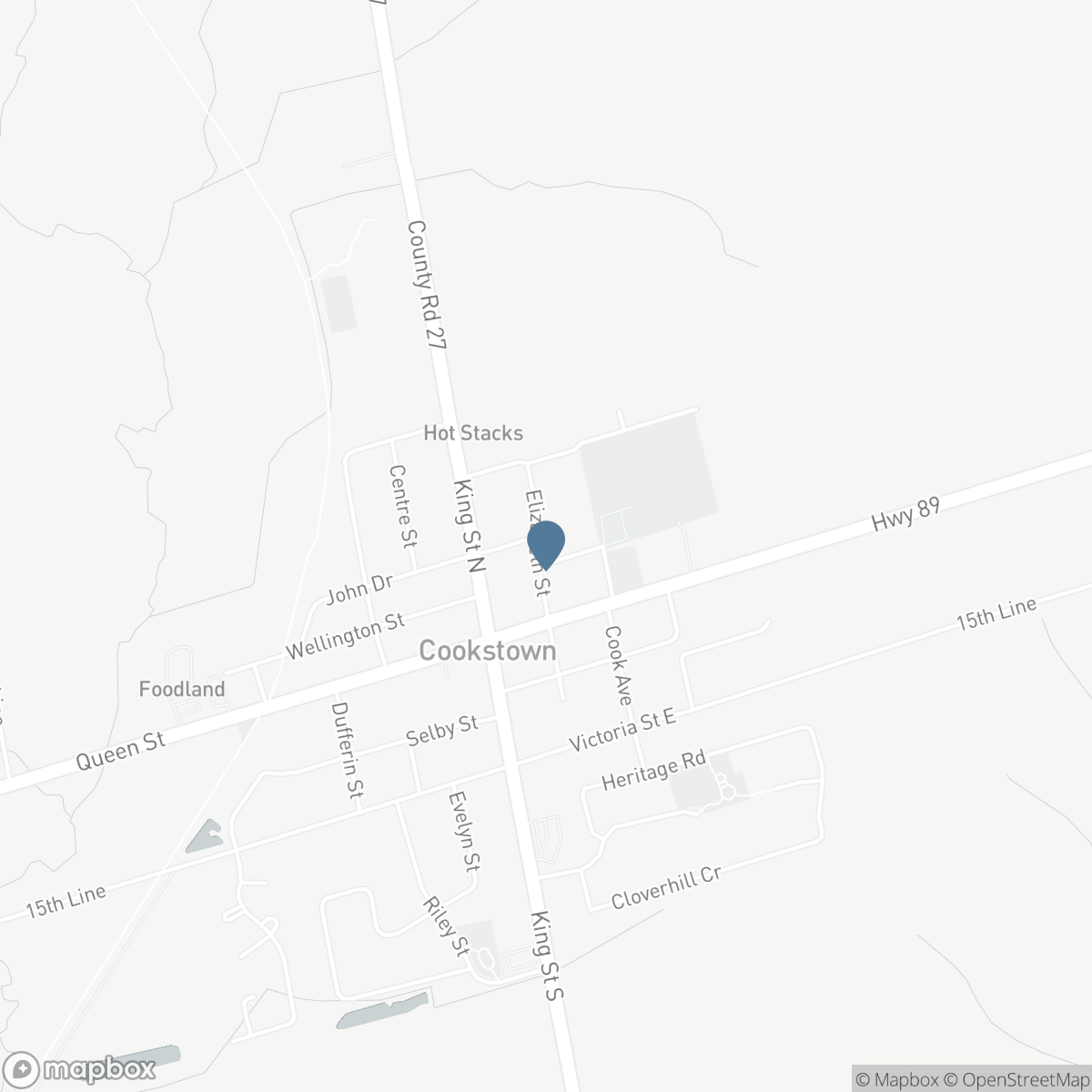 5 ELIZABETH STREET, Cookstown, Ontario L0L 1L0